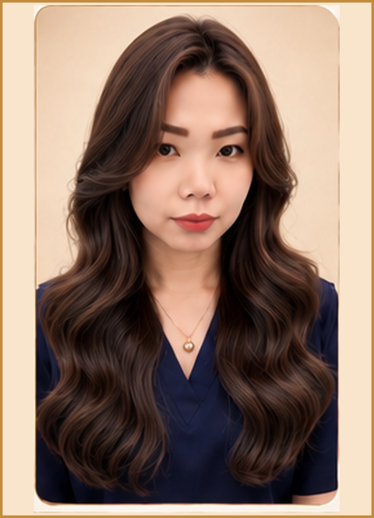 Long Soft Waves, front view