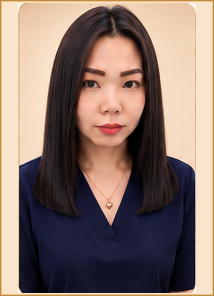 Sleek Mid-Length Cut for Super Straight Hair, front view