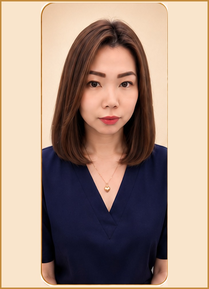 Long Bob Haircut, front view